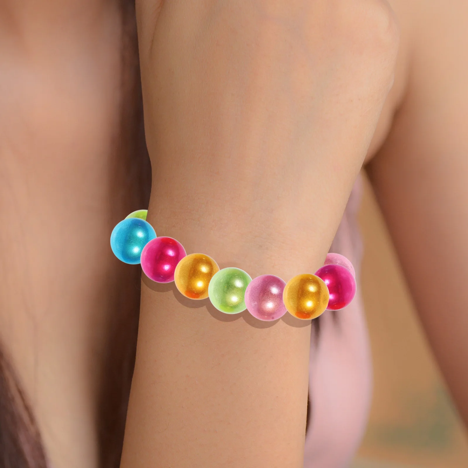 

Набор акриловых круглых бусин с гладкой поверхностью для изготовления ожерелий, браслетов, ювелирных изделий, поделок и рукоделия