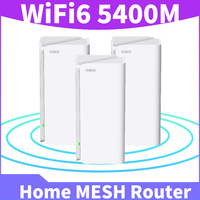 Tenda WiFi 6 Router Home Wi-Fi Mesh System Dual-Band AX5400M Wireless Gigabit Network EM15 Pro Wifi Booster 5G Repeater