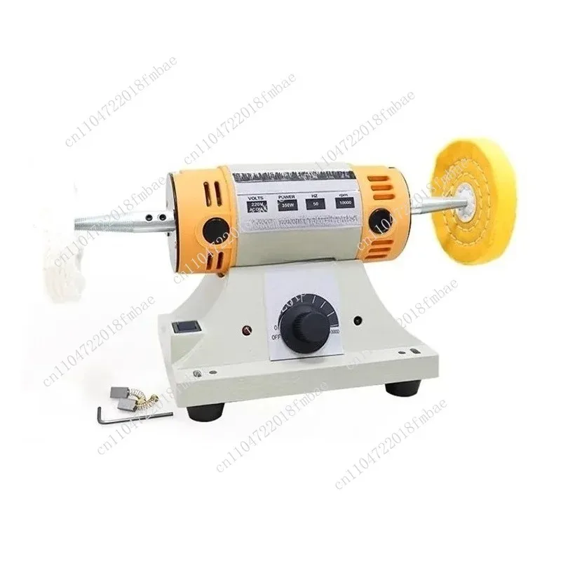 220V speed-adjustable polishing machine, multifunctional benchtop lathe for polishing, woodworking handmade DIY