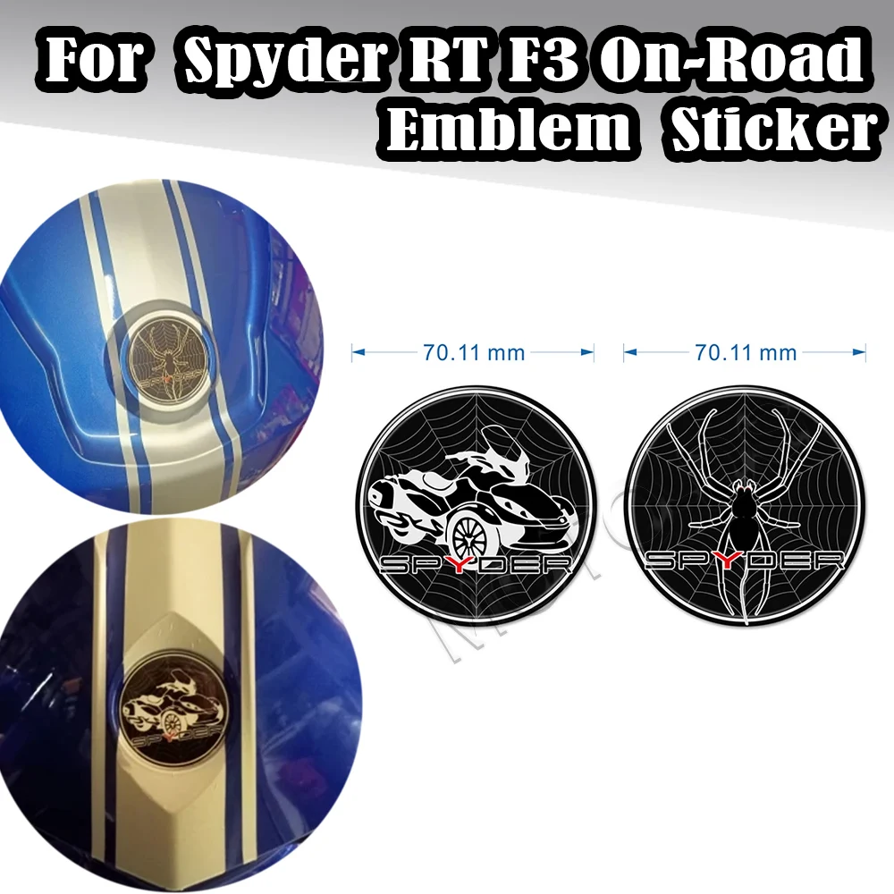 For Can Am Can-am  Spyder RT F3 On-Road Motorcycle Decal Emblem Body Stickers 3D Gel Sticker Decal