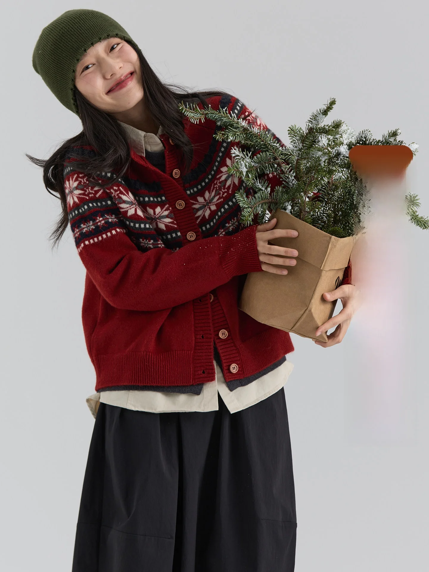 

Женский вязаный кардиган-свитер для повседневной носки, теплый зимний, укороченный, винтажный, новинка 2025 года