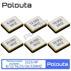 10 Pcs Passive SMD Crystal 3225/4P 8MHZ 12MHZ 16MHZ 25MHZ 26MHZ 32MHZ DIY Kit Electronics Integrated Circuits Arduino Nano