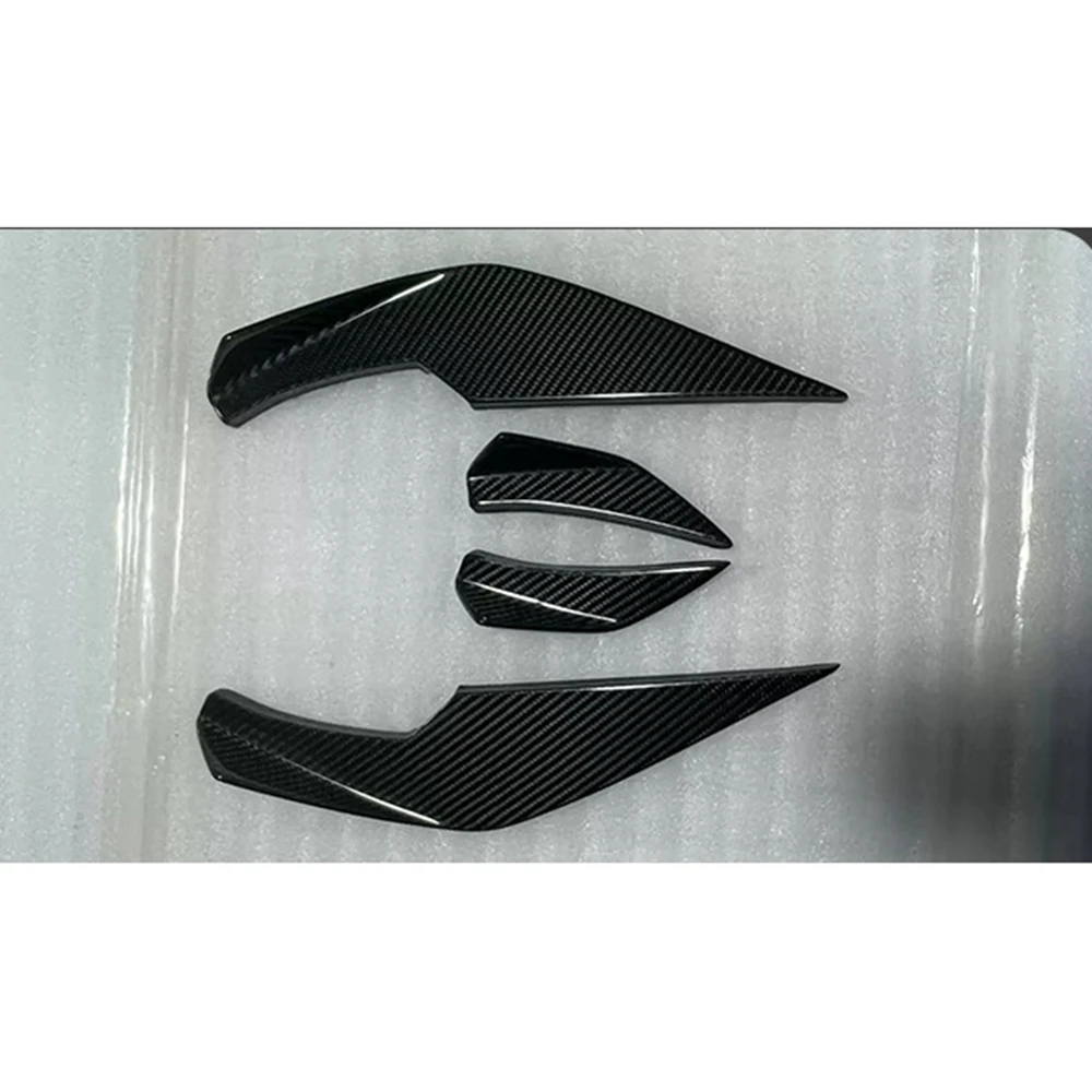 ل BMW G80 M3 G82 G83 M4 2021-2024 الجانب الأمامي تنفيس الهواء زعنفة VS نمط سبويلر الكسوة كمية غطاء إطاري Canard الفاصل الشفاه