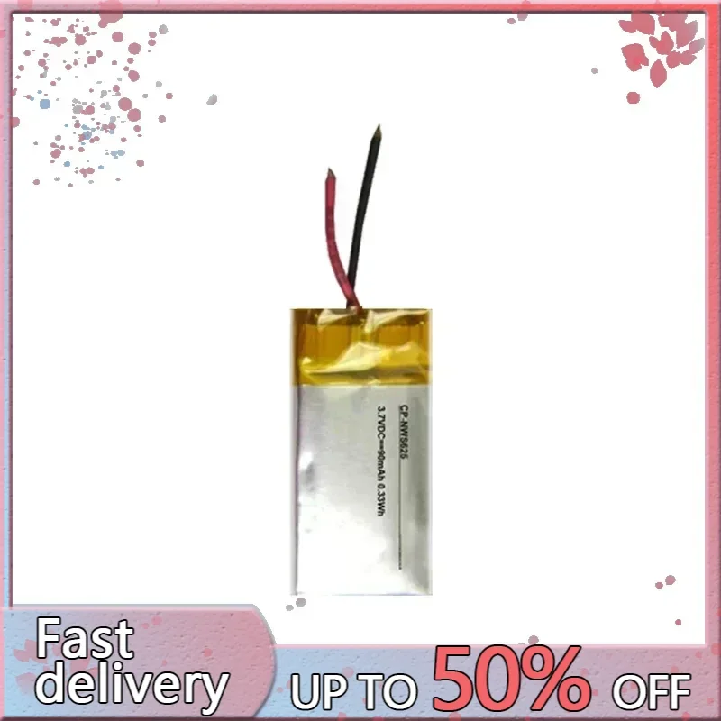 90mAh Battery 401225 (2line) for Sony NW-WS413 NW-WS623 NW-WS625 NWZ-W273S NWZ-W274S NWZ-W252 NWZ-W262 NWZ-W202 Headset