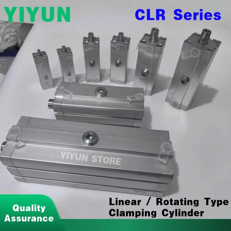 

1 шт. CLR-12/16/20/25/32/40/50-10/20-L/R/G-P-A линейный/вращающийся пневматический зажимной цилиндр CLR-20-10-L-P-A