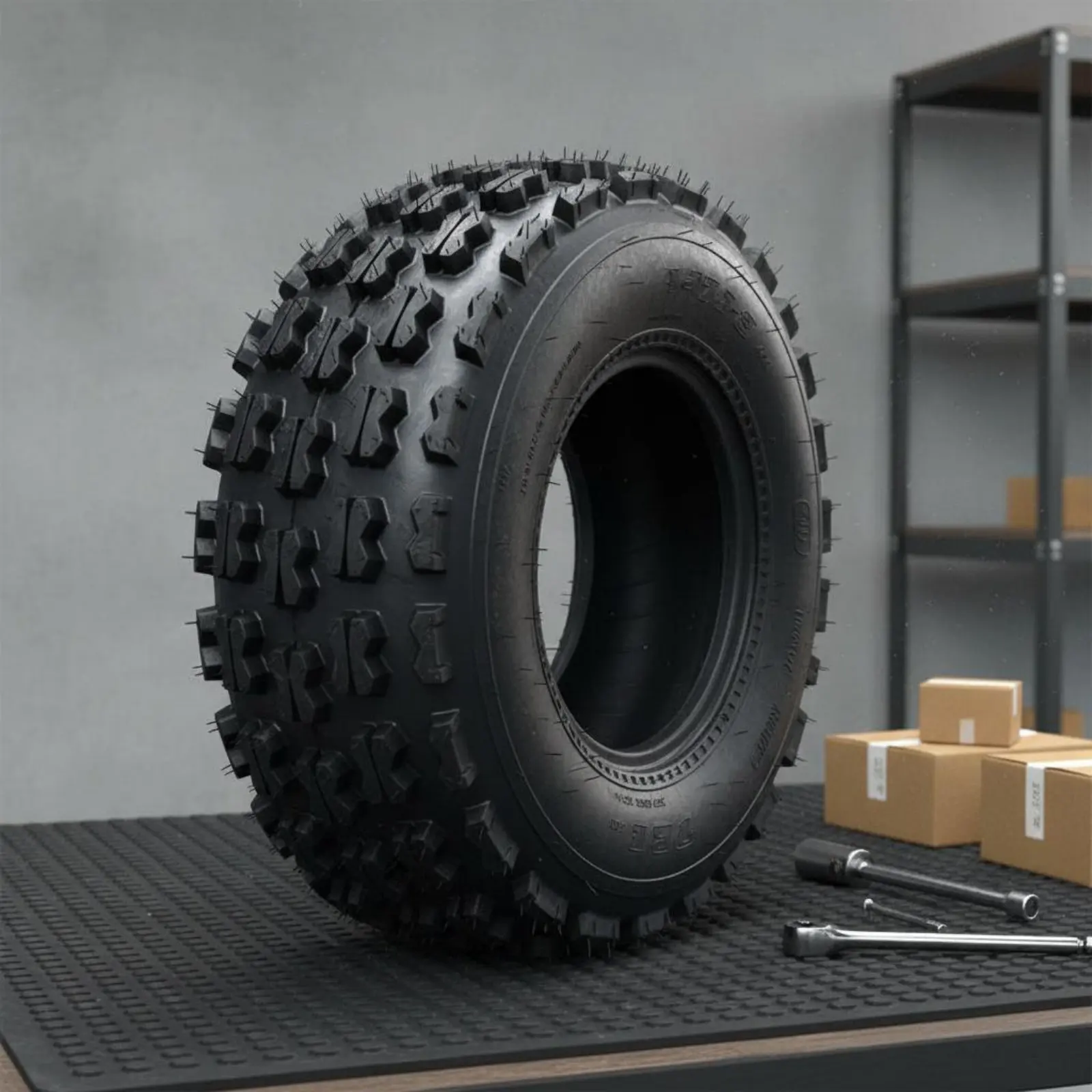 

Race-Kart Tire High Traction Sand Vehicle Tire Auto Part Deep Groove Long-Lasting Rubber for Non-Pavement-Pavement, Dirt Track