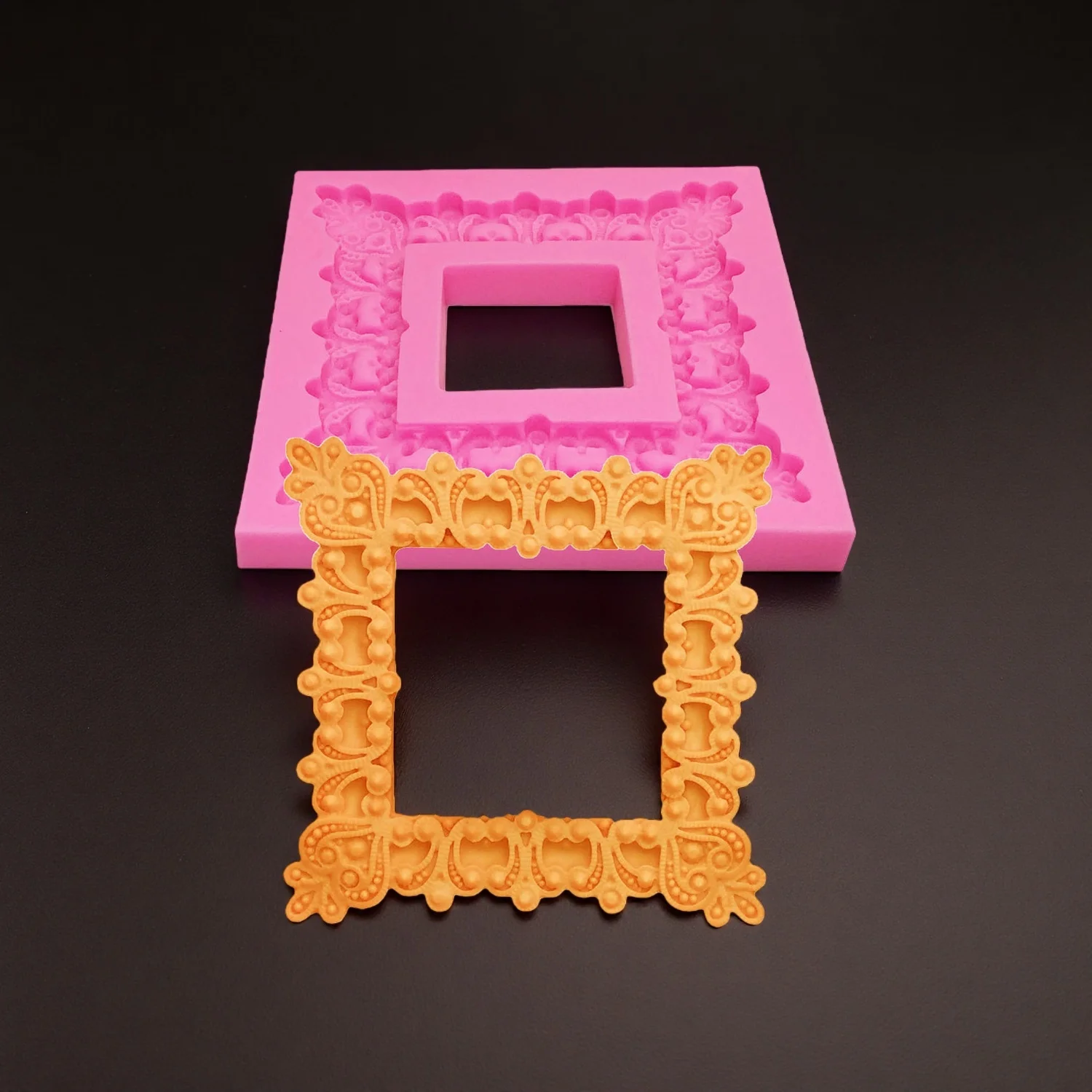 

Квадратная рельефная рамка, силиконовая форма для помадки, инструменты для украшения торта, формы для шоколадной мастики, инструменты для выпечки кондитерских изделий