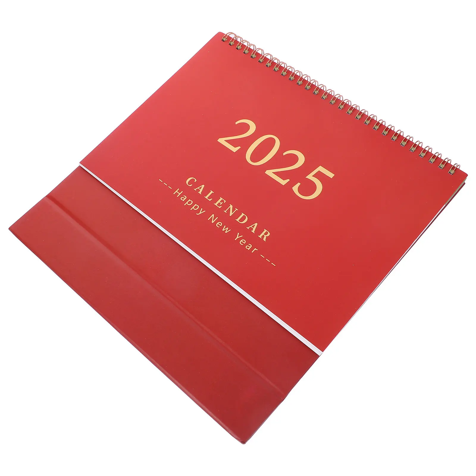 

Small Desk Calendar 2024-2025 Minimalist Design Double Wire Bound Flip Calendar for Daily Scheduling Office Desk Decoration