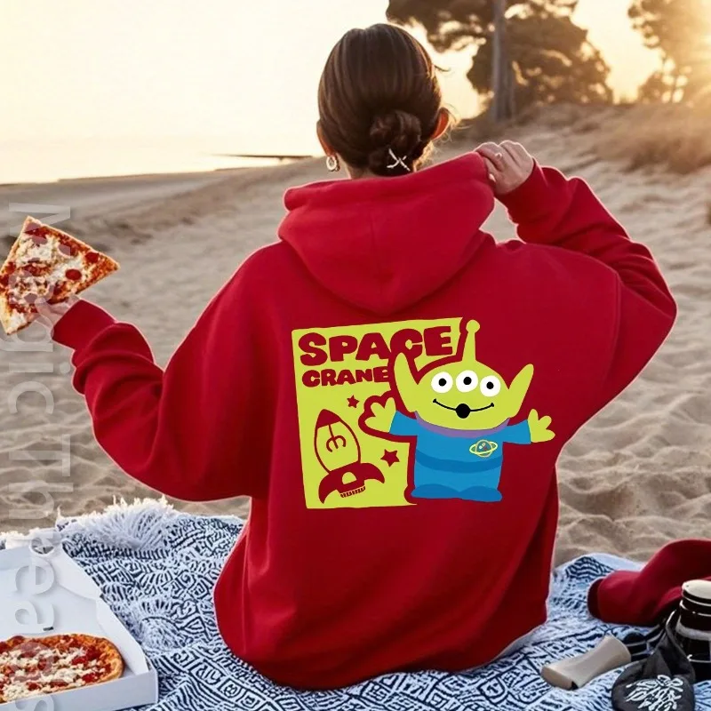 Disney Toy Story 3 yeux Alien motif sweat à capuche femmes automne et hiver nouveaux hommes et femmes décontracté mode Streetwear