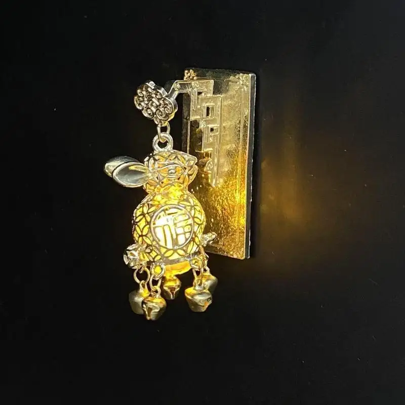 Glowing Lantern Fridge Magnet Creative Metal Refrigerator Magnet Decor For Refrigerator Metal Locker Cabinet Decoration Magnets