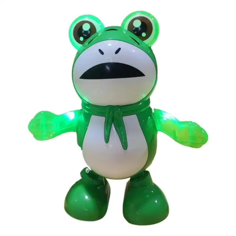 Walking Frog Toys For Kids Dancing Walking Frog Toy Fun Animal Toys Light Up Cute Electric Battery Powered Toys For Home Nursery