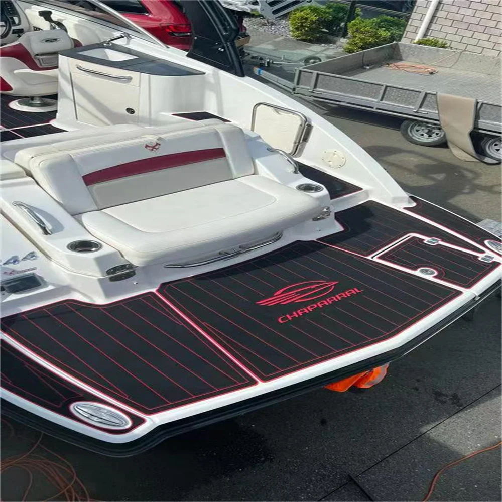 2013 Chaparral 244 Sunesta Swim Platform Cockpit Boat EVA Foam Teak Floor Pad Backing Self Adhesive SeaDek Gatorstep Style