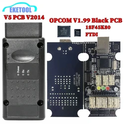 OPCOM V1.99 18F45K80 OBD2 CAN-BUS Code Reader Voor Opel OP COM OP-COM Diagnose PIC18F45K80 FTDI FT232RQ