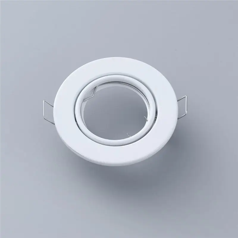 A55F-10 Pcs Round GU10 Recessed Downlight Replacement Kit MR16 Fitting Mounting Ceiling Spot Lights Frame Lamp Socket Holder