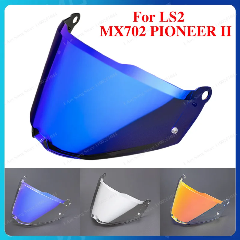 Motorcycle Helmet Lens For LS2 MX702 PIONEER II Anti-UV Dustproof Windproof Transmittance Helmet Visor Replacement Helmet Visors