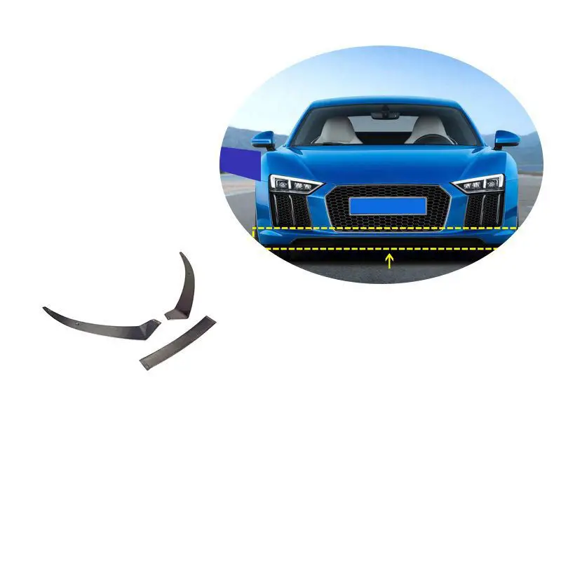 

R8 Carbon Fiber Fibre Front Bumper lip splitter Fit For Audi R8 2016-2018