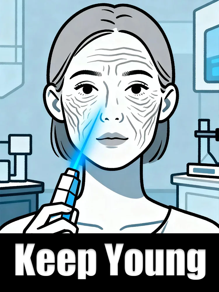 

Reduce lines, enhance shine, moisturizing blue light pen