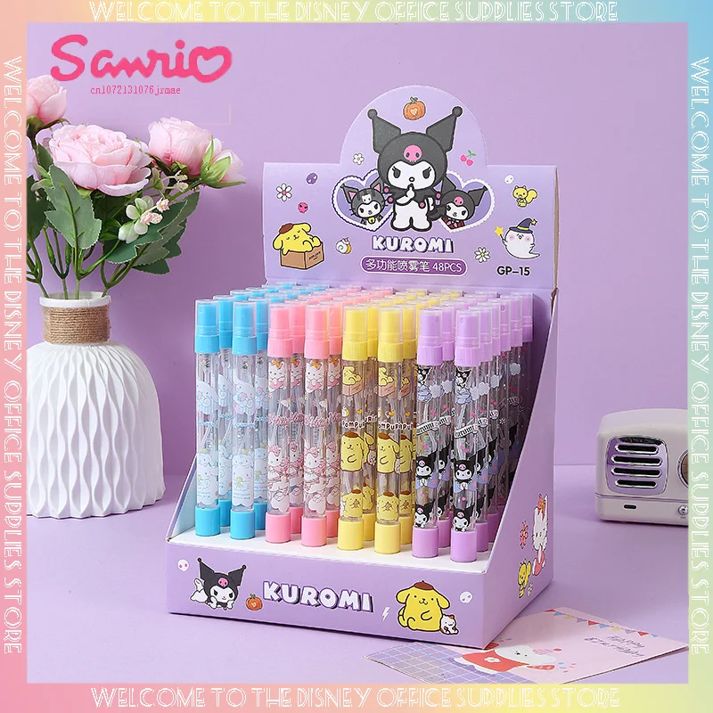 sanrio cartoon spray gel pen sanrio cinnamoroll mymelody kuromi estudante alcool desinfeccao assinatura caneta bonito presente da menina 01