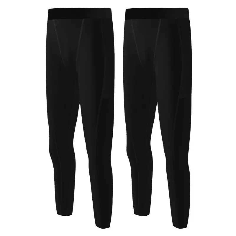 Kids Boys Compression Leggings Elastic Sports Running Tights Teen Breathable Base Layer Fitness Workout Training Pants