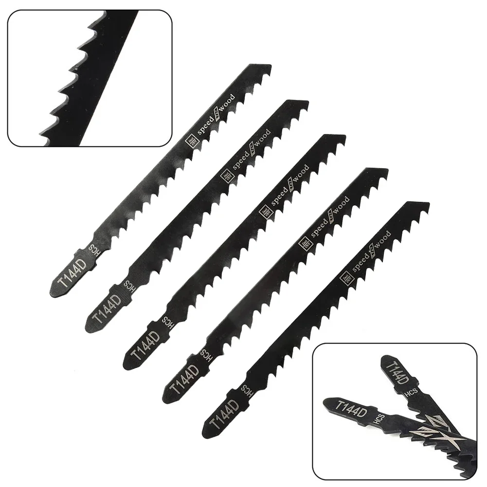 10pcs Jig Saw Blades Tempered High-carbon Steel Blades Woodworking Tool Accessories For Cutting Wood Plastic Fiber