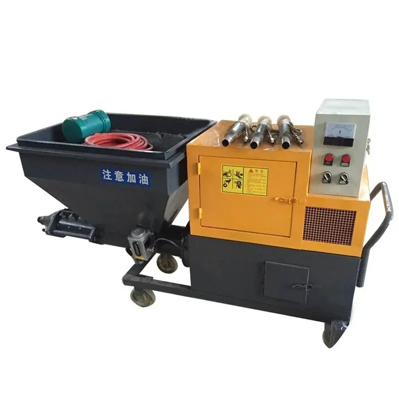 YUGONG Construction Portable Plastering Gunite Cement Sand Concrete Mixer And Pump Spraying Machine