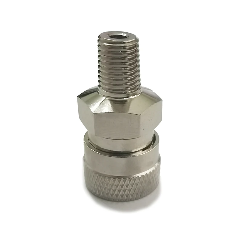 HPA Air Stainless Steel 8mm Female Quick Disconnect Charging Adapter High Pressure Fill Nipple Blind Plug  1/16NPT