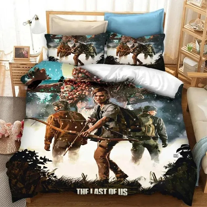 

3D Printed Game The Last of Us Part Bedding Sets exquisite bed supplies set duvet cover bed comforter set luxury birthday gift