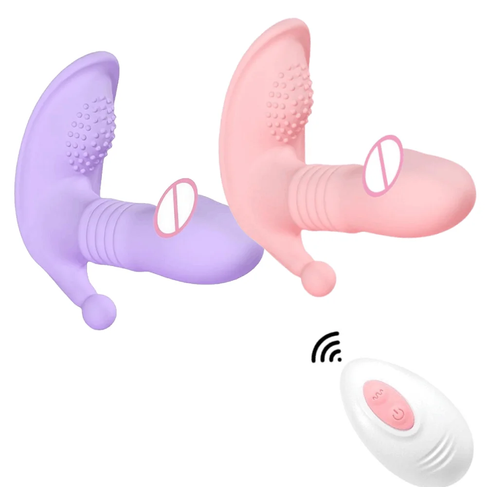 Remote Control Thursting Dildo Vibrator for Women Wearable Panties G-Spot Clitoris Vibrator Female Masturbation Sex Toy for Wome