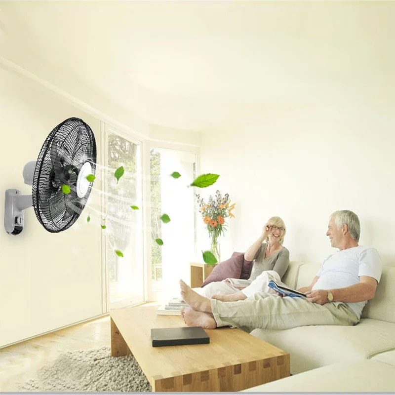 

Aviation Cyclone Fan Blade Household Wall Mounted Electric Fans Five-leaf Wind Shaking Wall Fan Pure Copper Movement Air Cooler