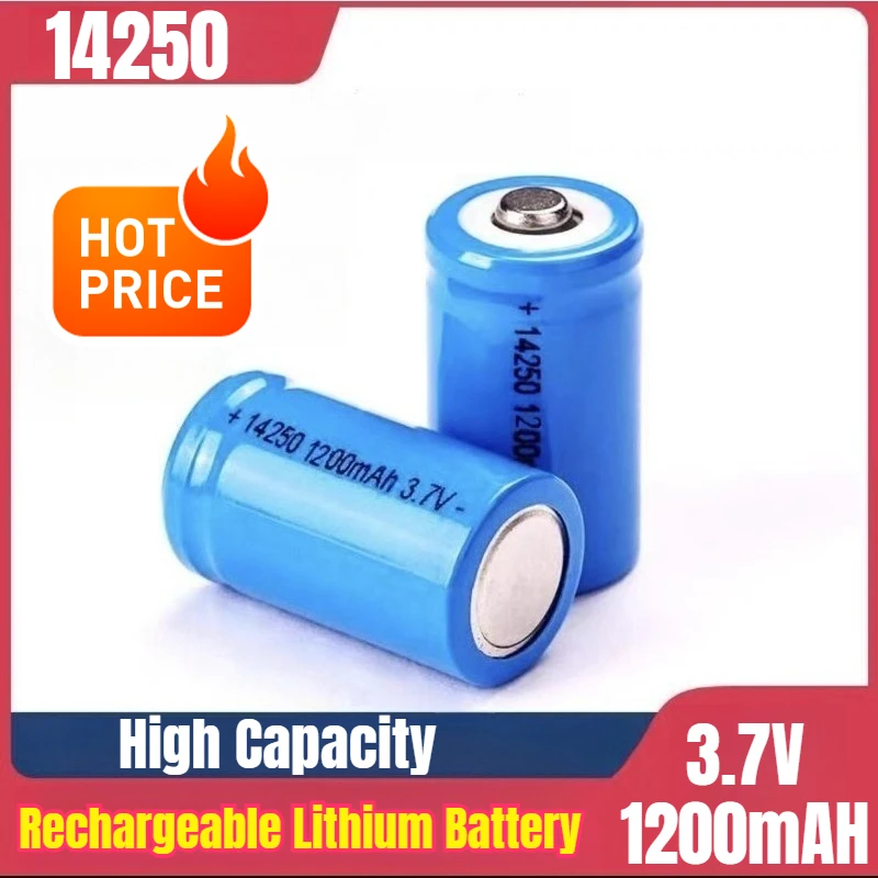 

14250 3.7V 1200mAH High Capacity Rechargeable Lithium Battery