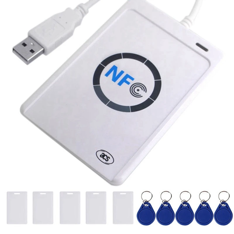 NFC Reader ACR122U USB Contactless Smart IC Card Writer And Reader Smart RFID Copier Duplicator UID Changeable Tag Card