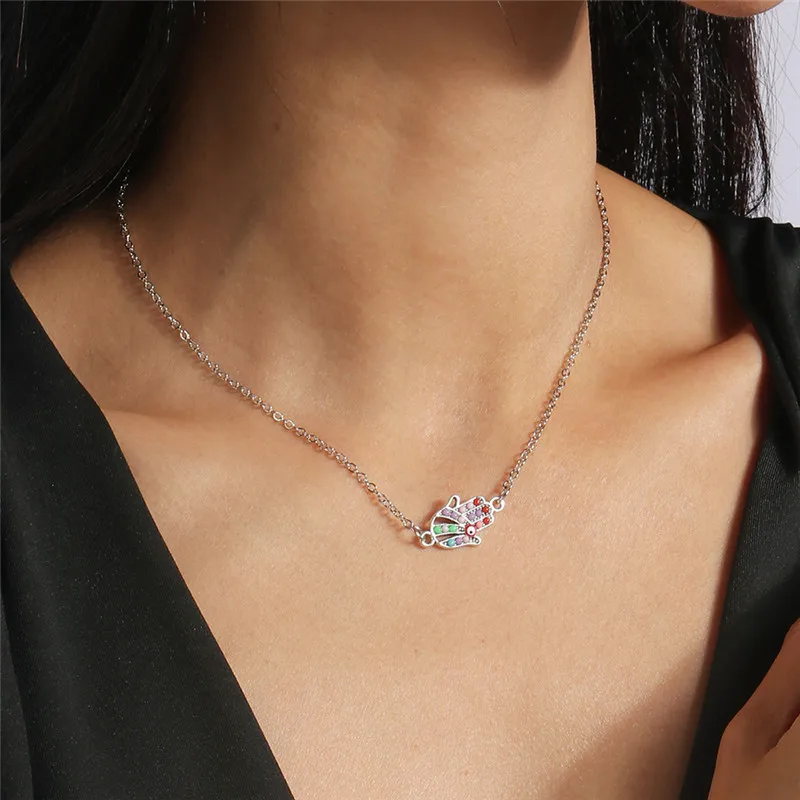 Mode Kreuz Halskette für Frauen Männer Gold Silber Farbe Dazzling Kristall Jesus Kruzifix Halskette Christian Schmuck Großhandel – Detail 17