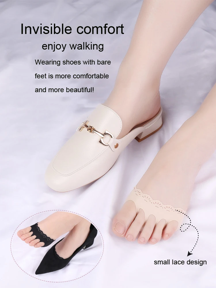 

Five Toes Forefoot Pads for Women High Heels Half Shoes Insoles Calluses Corns Foot Pain Care Cushions Invisible Socks Inserts