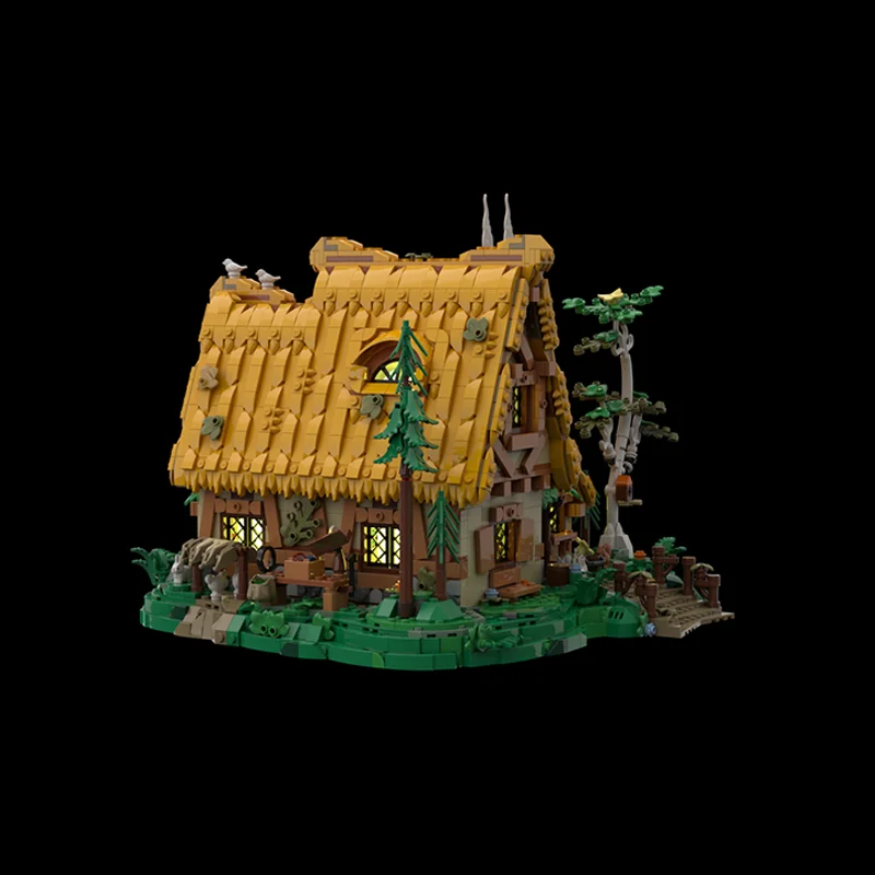 4359pcs MOC Snow White Cottage BASE UPGRADE Disneieny Princess Model Building Blocks DIY Gift Creative Collectible Display Decor