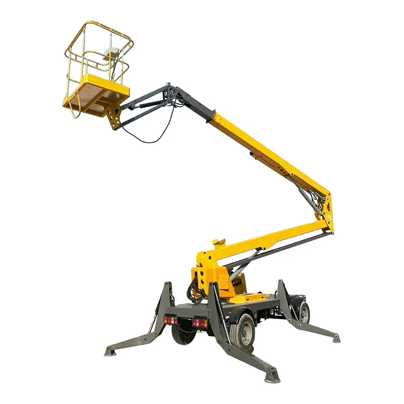 Electric Scaffolding Platform Hydraulic Lifting Equipment Used in Orchard Picking Electric Self-propelled Curved Arm Lif