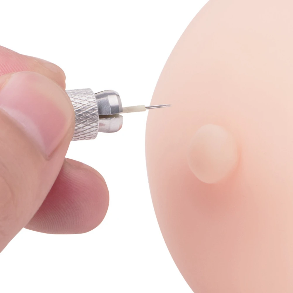 Silicone Peitos Falsos Peito para Prática de Tatuagem, 3D Areola Praticando Pele, Molde Prática Pleural para Iniciantes, Maquiagem Permanente