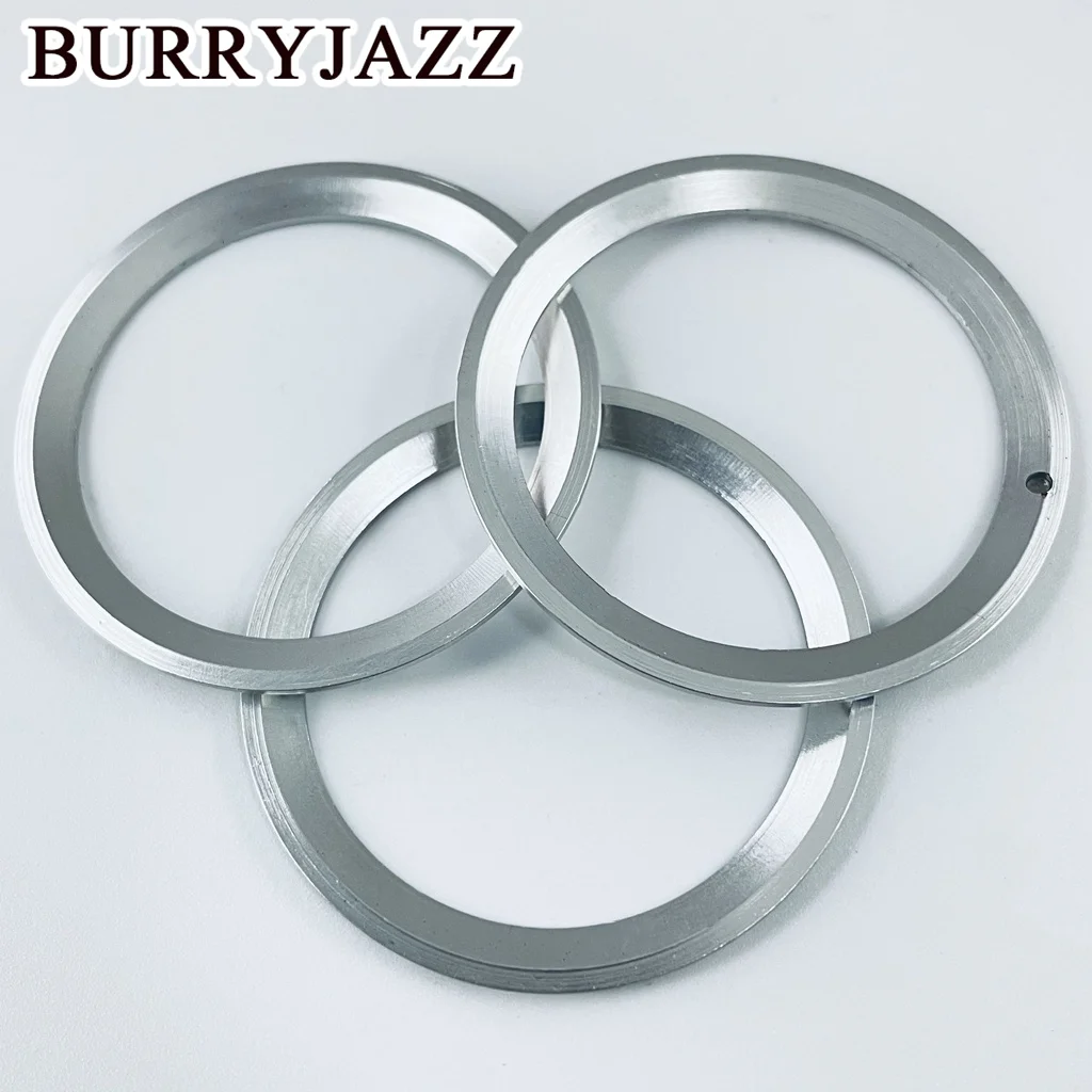 BURRYJAZZ 38MM Chronograph Indices Function Sloping Bezel Insert SUB Diving GMT Watch Insert Watch Replace Aluminum Bezel