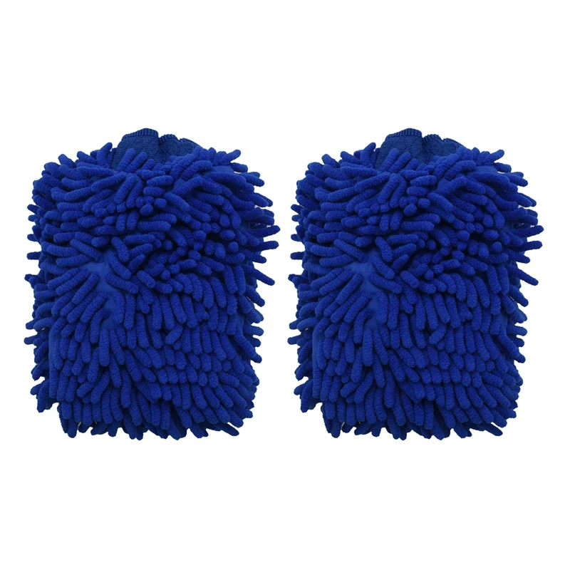 

Microfiber Mitt,Car Wash Mitt(6-Pack) Noodle Microfiber Wash Gloves Car Cleaning Microfiber Mitt with Polishing Cloth