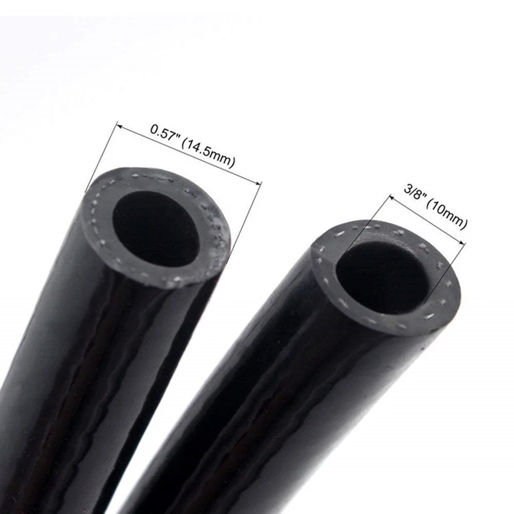 

10mm Black Bulb Type Fuel Line Assembly Rubber Fuel Transfer Vacuum Fuel Line Gasoline Petrol Pump for Marine Boat Accessories