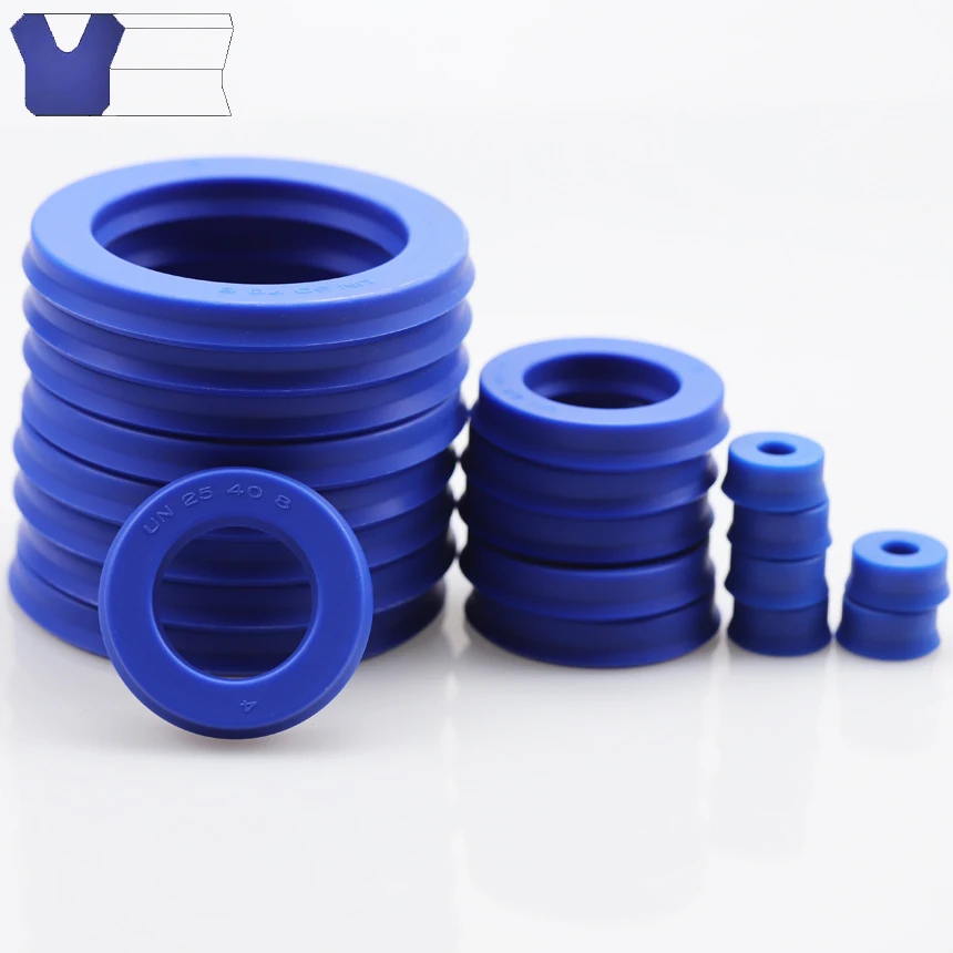 UN UHS 28/30/31.5/32/33mm ID Polyurethane PU Shaft Piston Rod U-Cup U/Y Seal O Ring Grooved Gasket Hydraulic Cylinder Oil Seal