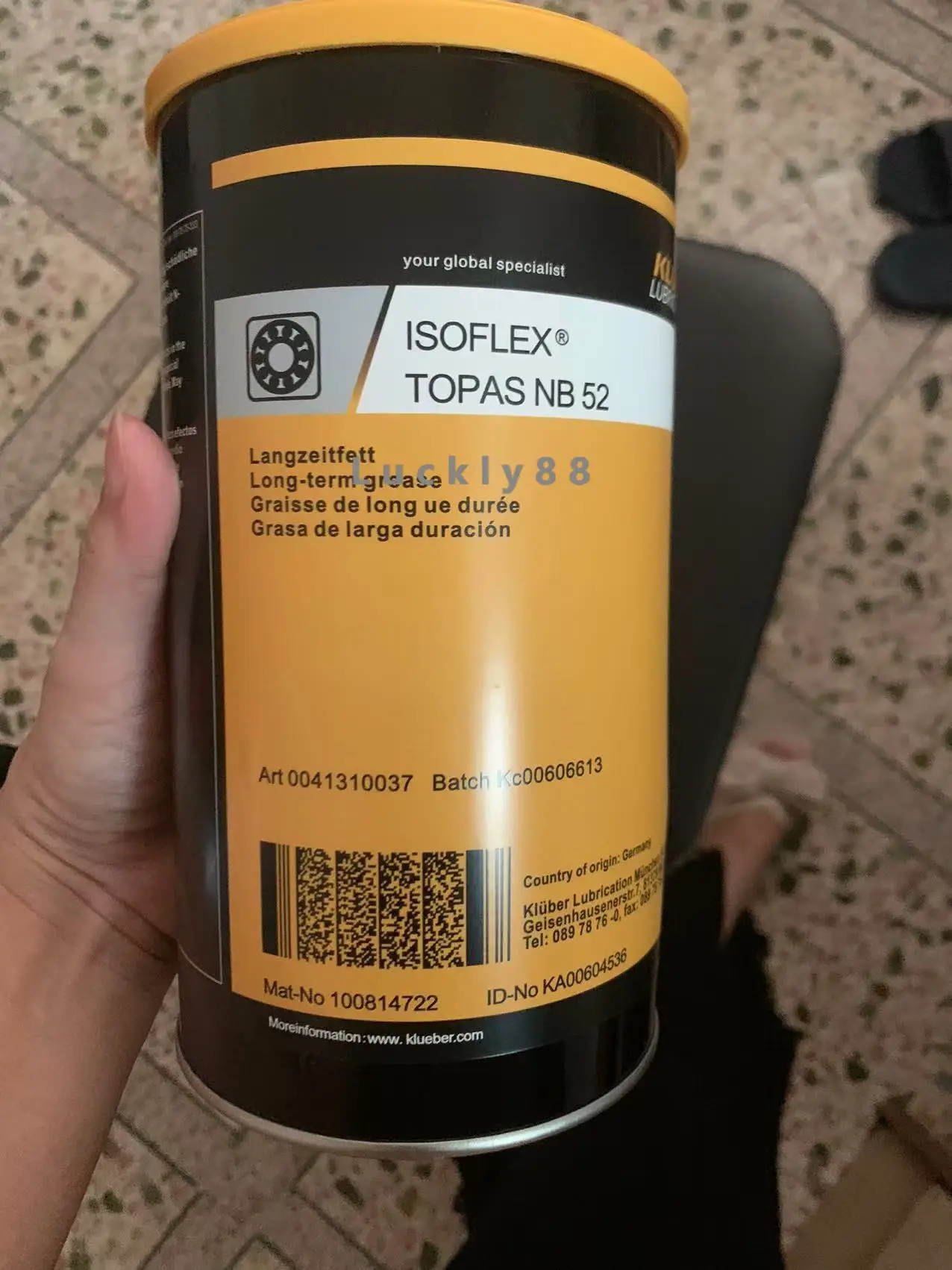 AliExpress KLUBER NB52 Bearing Grease 1KG Industrial Lubricants NB 52 for Mountain Bike Low Temperature Electrical Contact Parts