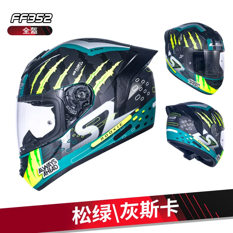 Original LS2 FF352 Full Face Motorcycle Helmet Motocross Racing Riding Stoocter MotoBike Man Woman Helmets
