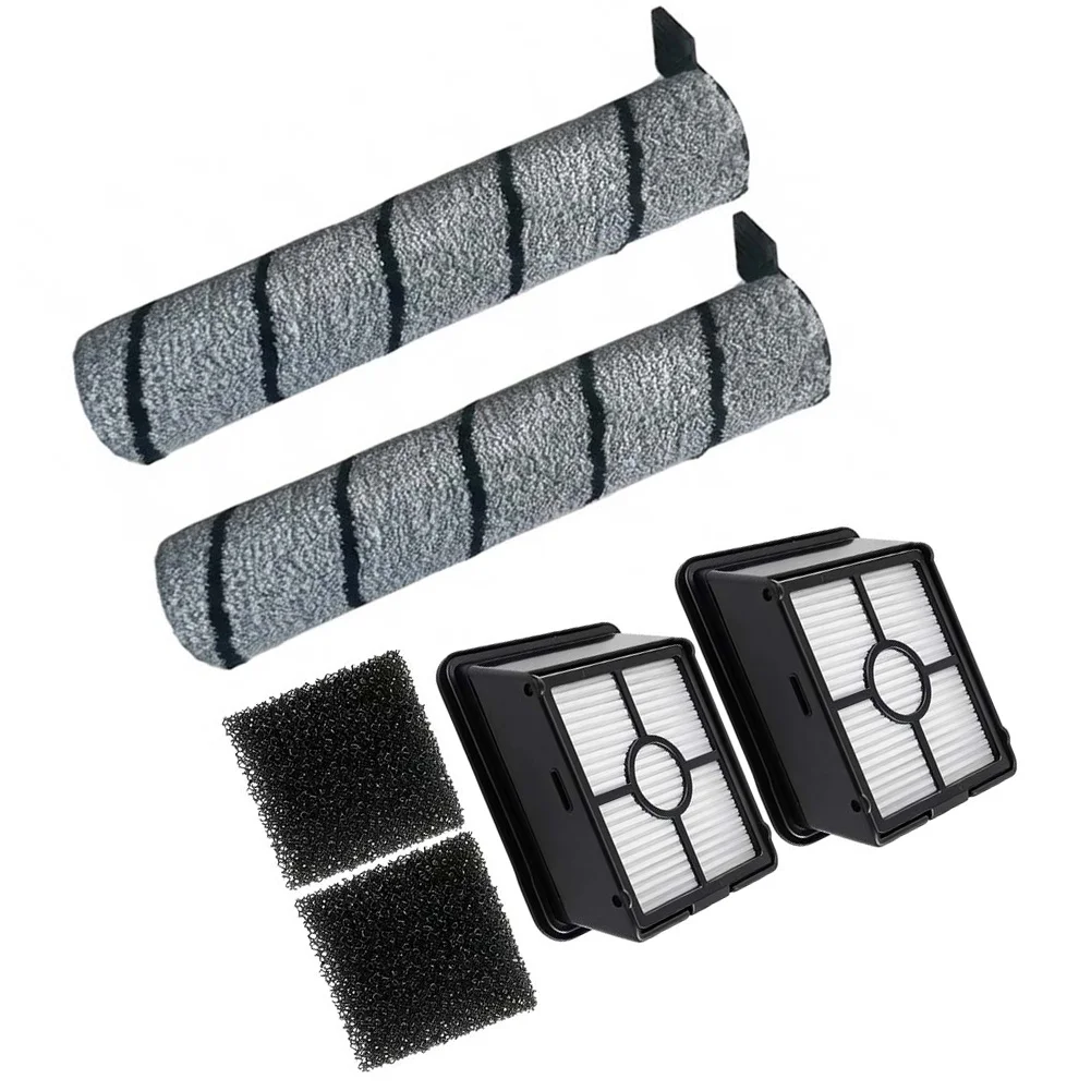 1set Replacement Roller Brush Dry Filters Foam Filters For Rowent For X-Clean 5 GZ55 Cordless Vacuum Cleaner Home Cleaning Tools