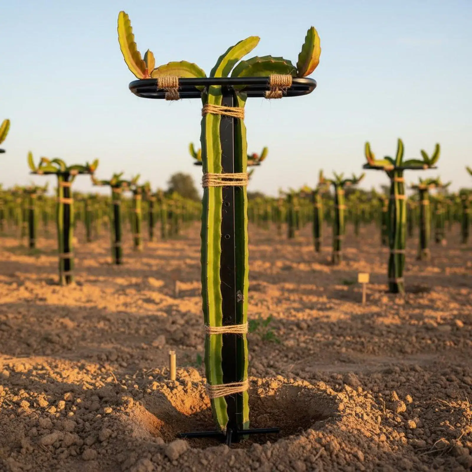 Dragon Fruit Trellis Heavy Duty Pitaya Support Frame High Hardness Vertical Plant Climbing Stand for Farmers, Gardeners,