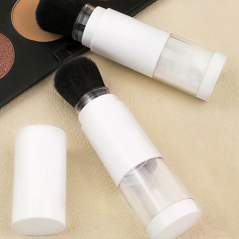Multifunctionele 2-in-1 foundationborstel Make-upborstel Lege reisblush met hervulbare losse poederfles Make-up schoonheidshulpmiddelen