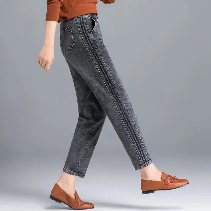 

Women's Autumn Winter New Fashion Elegant High Waist Solid Color Versatile Casual Western Style Straight Tube Commuting Pants