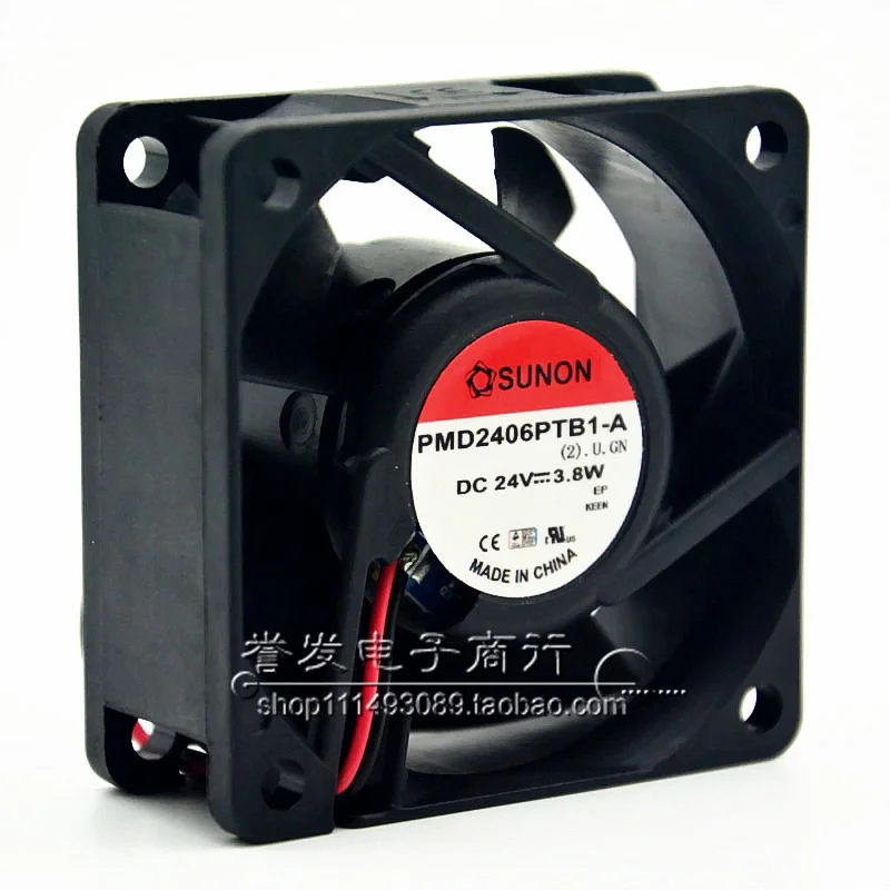 새로운 오리지널 PMD2406PTB1-A 24V 3.8W 6025 60x60x25mm 냉각 팬 라디에이터