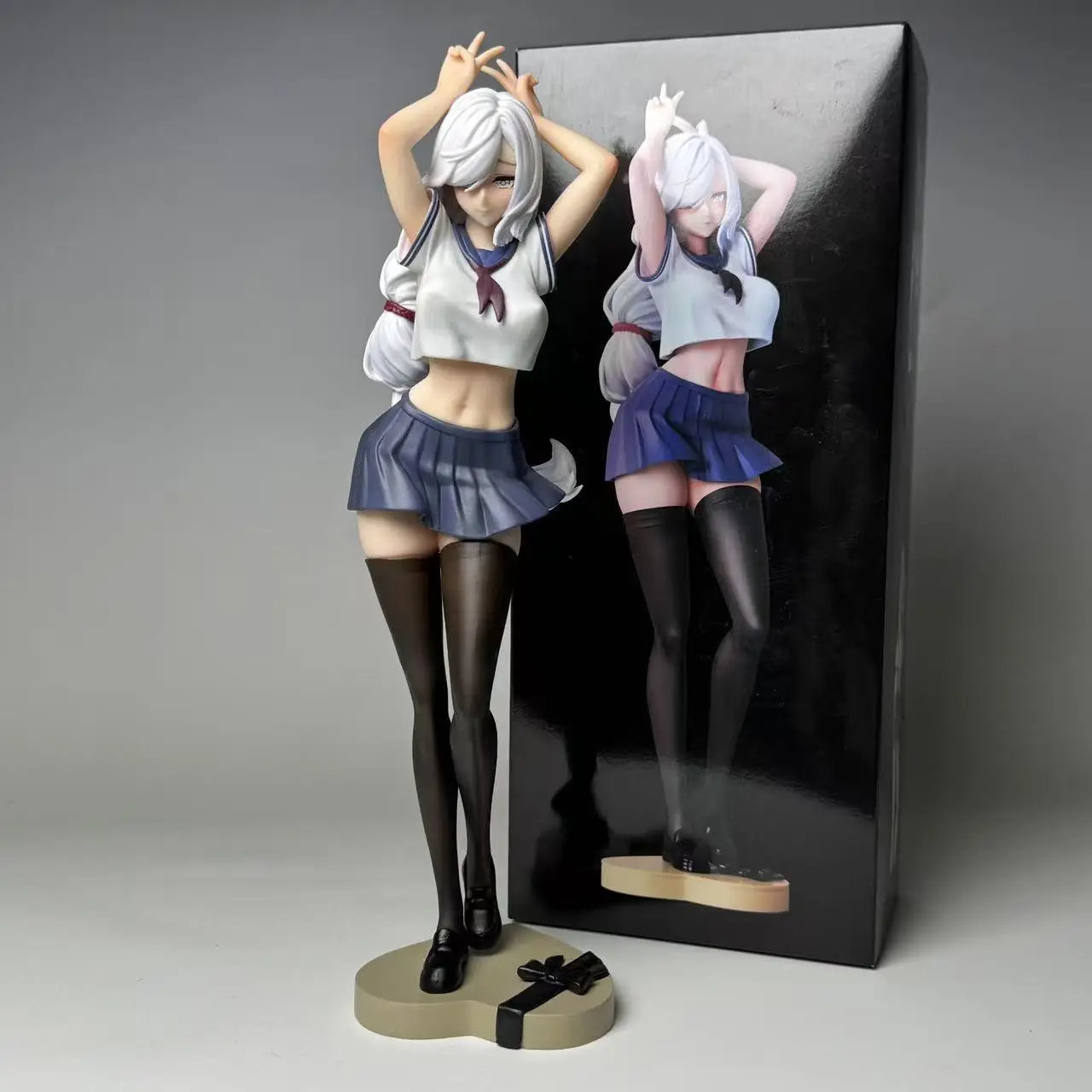 26cm Genshin Impact Confess Jk Style Shenhe Ganyu Figurine Statue Game Merch Ornament Model Fan Birthday Gift Collectible Doll