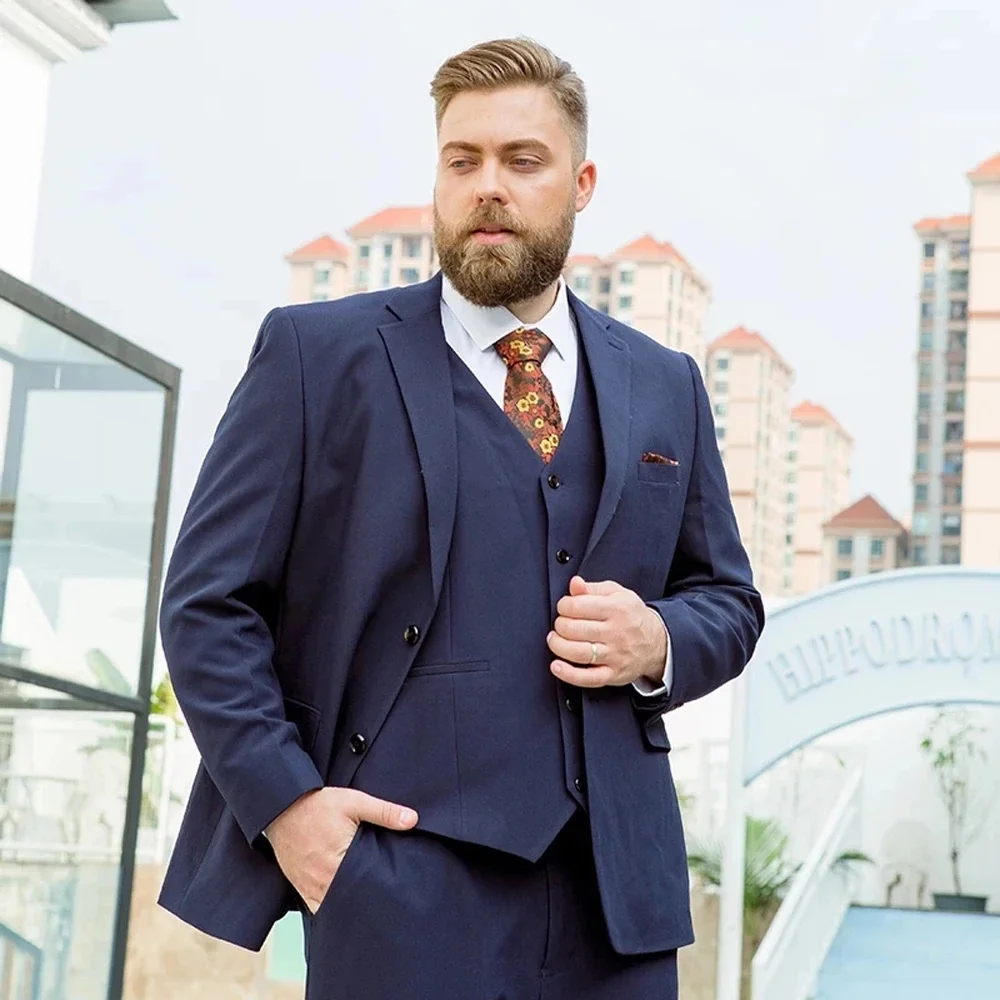 

big size men suits men plus fertilizer XL professional dress loose elastic suit fat jacket coat wedding suits