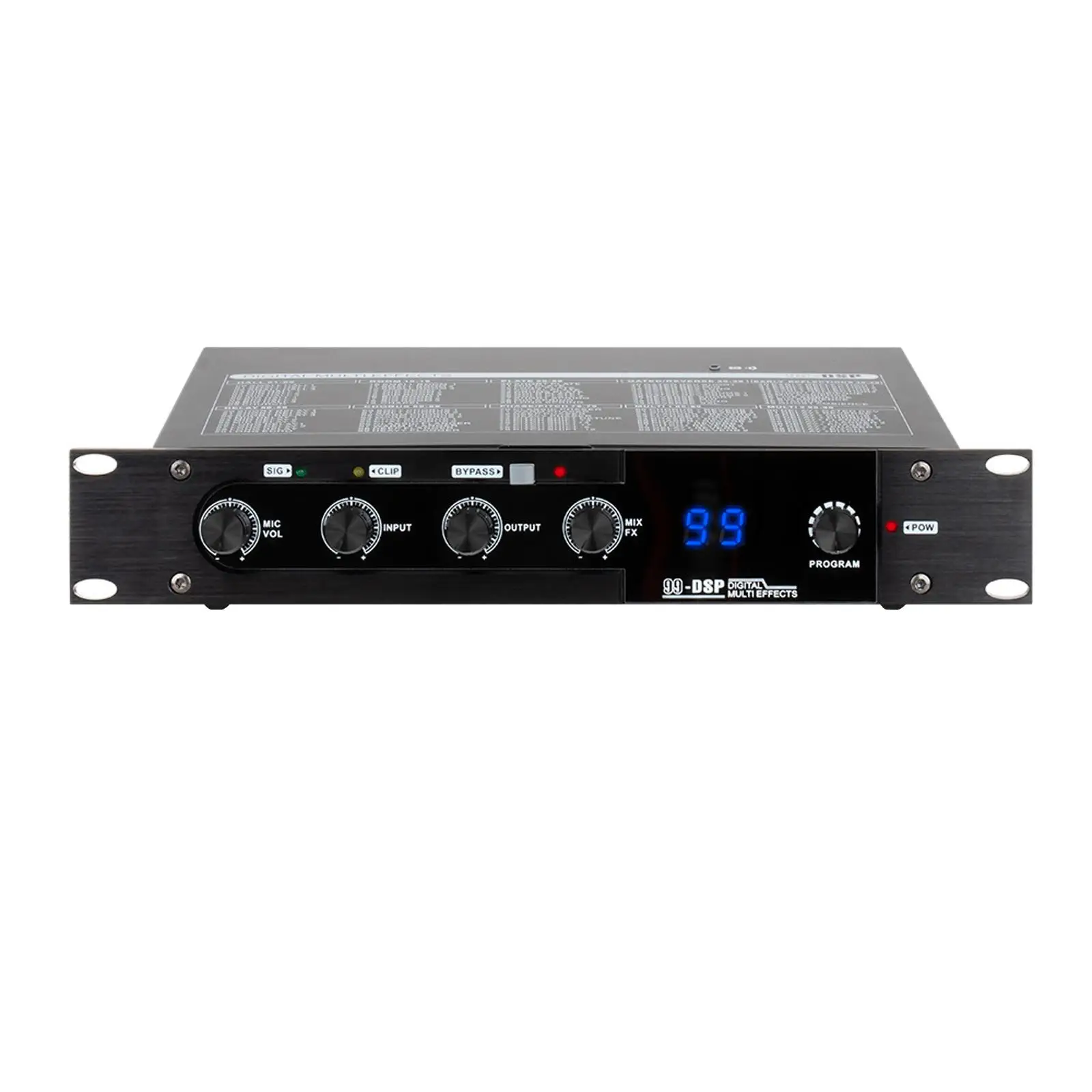 Professional KTV Digital Pre Stage Effector Audio Effects Processor Audio Effect System for Microphone Karaoke Business Concerts